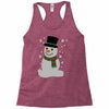 christmas snowman Racerback Tank