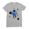 Space Astronot Ladies Fitted T-Shirt