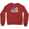 american flag peace Crewneck Sweatshirt