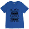 Real Kings Are Born On October 2 V-Neck Tee