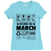 Born In March Ladies Fitted T-Shirt