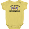 will run for ice cream Baby Bodysuit