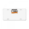 nerdy License Plate