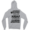 Super Cool Nana Of A Freaking Awesome Grandson Zipper Hoodie