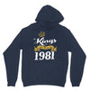 kings are born in 1981 Unisex Hoodie