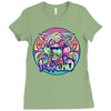 psycho cat Ladies Fitted T-Shirt