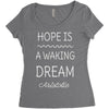aristotle philosophy quote Women's Triblend Scoop T-shirt