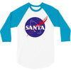 santa nasa 3/4 Sleeve Shirt