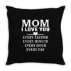 I Love You Mom Throw Pillow