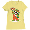 michelangelo's pizza Ladies Fitted T-Shirt