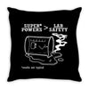 lab safety Throw Pillow