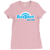 respect your dad Ladies Fitted T-Shirt