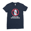 stop the intolerance Ladies Fitted T-Shirt