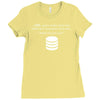 sql query funny Ladies Fitted T-Shirt