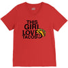 This Girl Loves Tacos V-Neck Tee