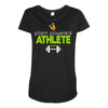 plant powered athlete Maternity Scoop Neck T-shirt