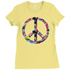 adesivo peace no worries &amp; shocker Ladies Fitted T-Shirt