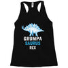 grumpa saurus rex Racerback Tank
