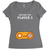 Waiting for Player 3 Gamer Women's Triblend Scoop T-shirt