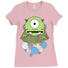 one eyes monster Ladies Fitted T-Shirt
