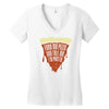 feed me pizza tell me i'm pretty Women's V-Neck T-Shirt