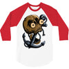 skull anchor 3/4 Sleeve Shirt