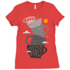 coffee addict Ladies Fitted T-Shirt