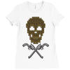 skull bullets Ladies Fitted T-Shirt