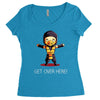 get over here! Women's Triblend Scoop T-shirt
