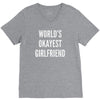 world's okayest girlfriend V-Neck Tee