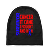 melanoma skin cancer survivor shirt blac Baby Beanies