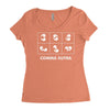 comma sutra Women's Triblend Scoop T-shirt