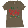 ocd obsessive christmas disorder Ladies Fitted T-Shirt