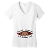 October Peeking Out Baby Boy Women's V-Neck T-Shirt