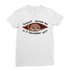December  Peeking Out Baby Boy Ladies Fitted T-Shirt