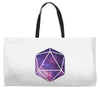 d20 galaxy Weekender Totes