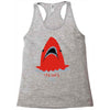 red blue shark Racerback Tank