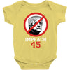 Impeach 45 Stop Trump Baby Bodysuit
