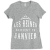 les reines naissent en janvier Ladies Fitted T-Shirt