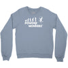 evolution powder monkeez Crewneck Sweatshirt