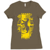 badger crest Ladies Fitted T-Shirt