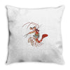 pirate shrimp Throw Pillow