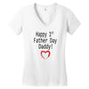 happy 1st father day Women's V-Neck T-Shirt