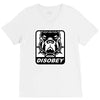 bull dog disobey V-Neck Tee