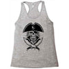 skull with beard Racerback Tank