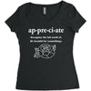 Appreciate Women's Triblend Scoop T-shirt