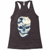 the great wave off skull Racerback Tank