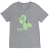 alien believe space sci fi ufo nerd V-Neck Tee