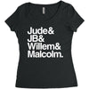 a litle life book white logo Women's Triblend Scoop T-shirt
