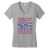 my mom is in heaven forever Women's V-Neck T-Shirt